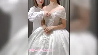 【淫妻绿奴性爱故事甄选】你的贱货未婚妻 穿着我给她买的婚纱被屌丝各种操 大神自剪辑 中文字幕