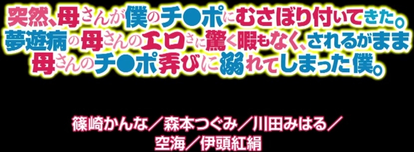 YSN-502 突然、母さんが僕のチ●ポにむさぼり付いてきた。夢遊病の母さんのエロさに驚く暇もなく、されるがまま母さんのチ●ポ弄びに溺れてしまった僕。